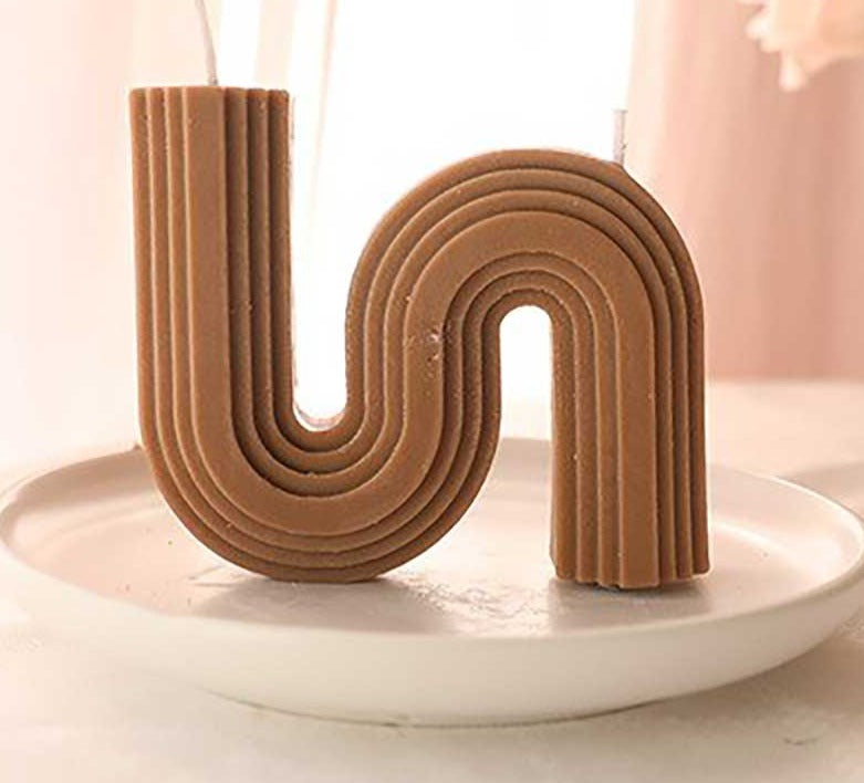 Minimalist Scented S Shaped Wavy Candles