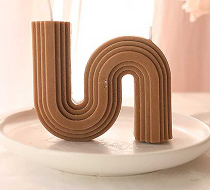 Minimalist Scented S Shaped Wavy Candles