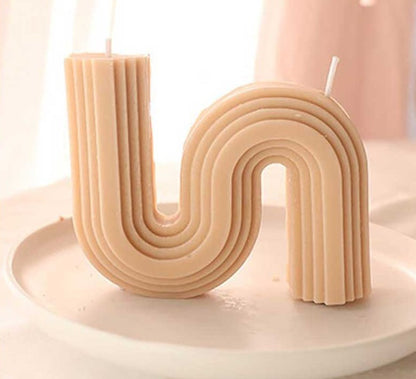 Minimalist Scented S Shaped Wavy Candles