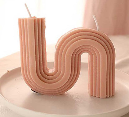 Minimalist Scented S Shaped Wavy Candles