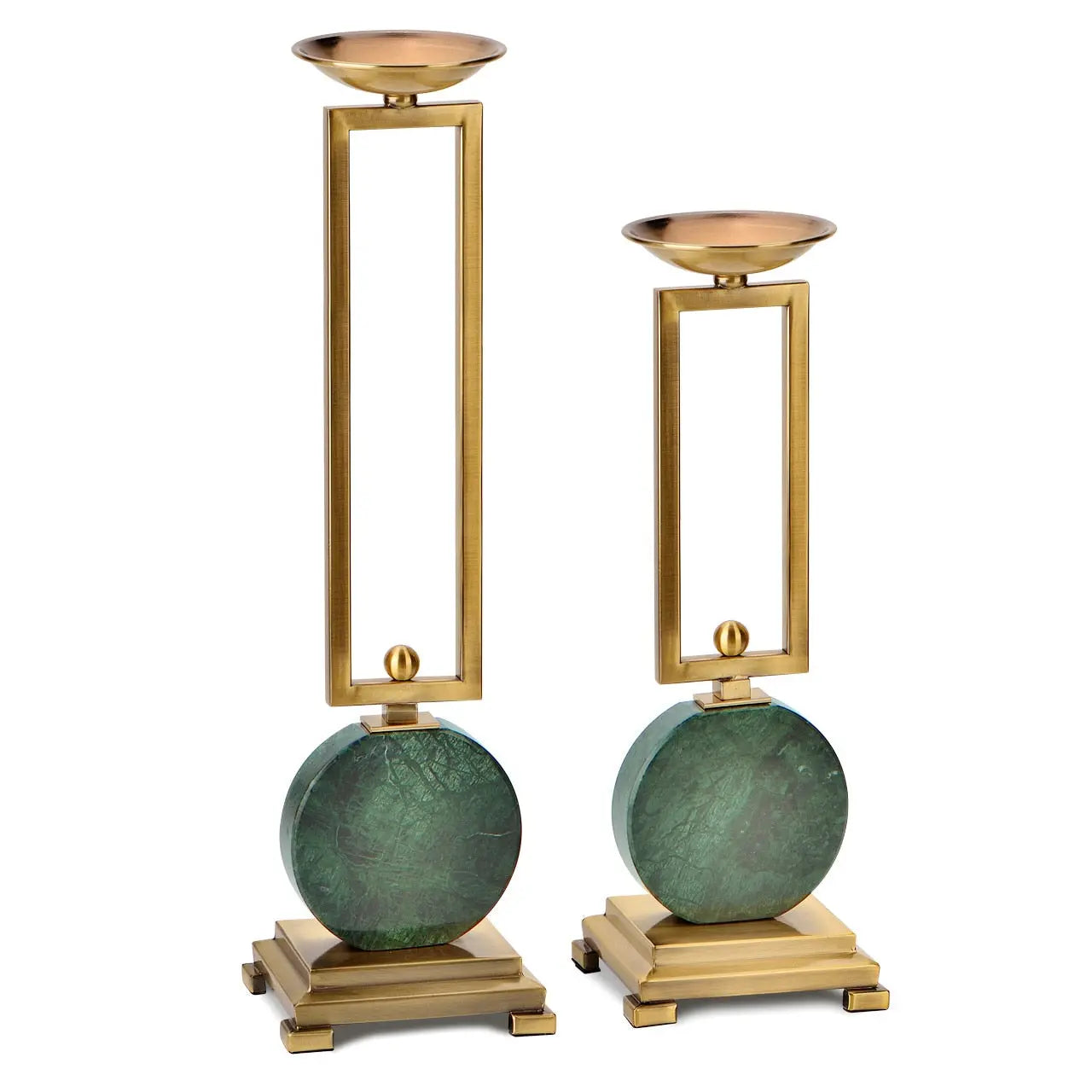 Modern Emerald Marble Candle Holder