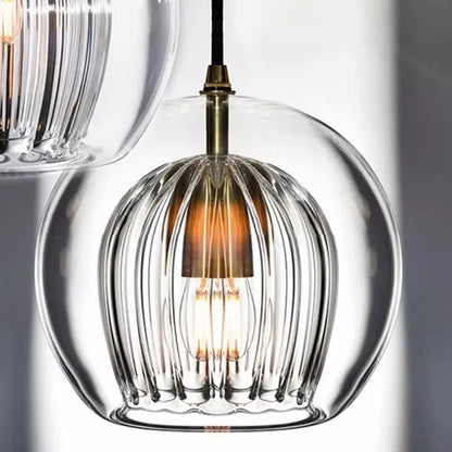 TimberGlow - Modern glass pendant lamp