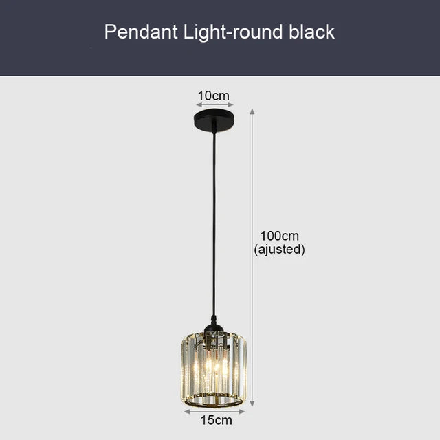 ShimmerGlo - Modern K9 Crystal Pendant Lamp