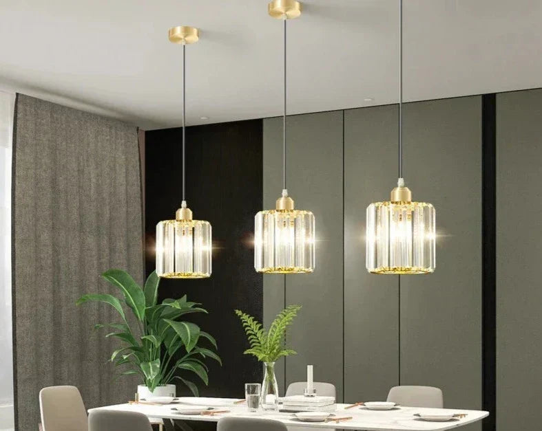 GlinsterLicht - Elegant Hanging Lamp made of K9 Crystal