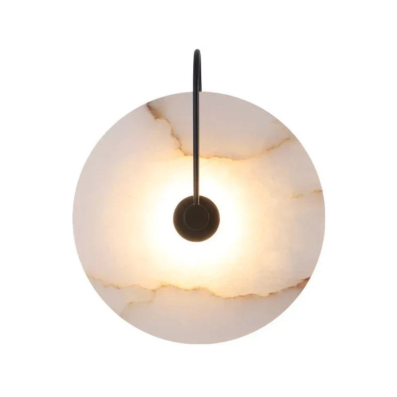 Miravique White Marble Wall Sconce