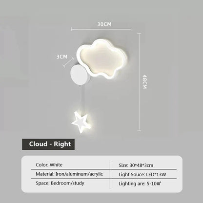 Dreamscape - Cloud Star Moon wall light lamp