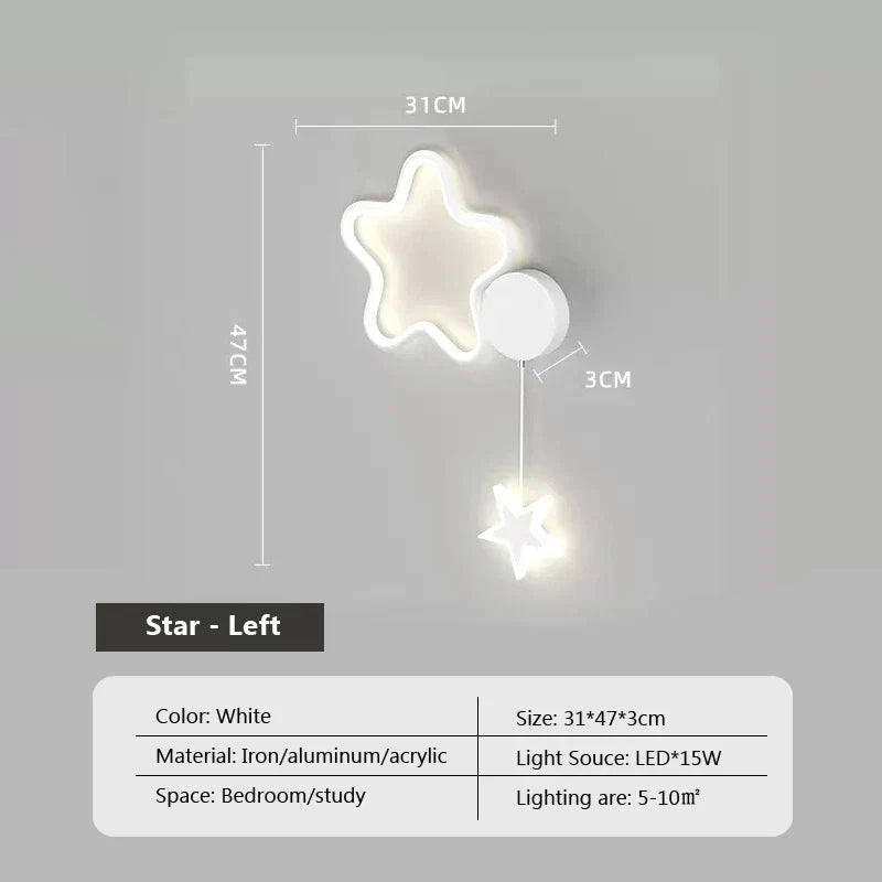 Dreamscape - Cloud Star Moon wall light lamp