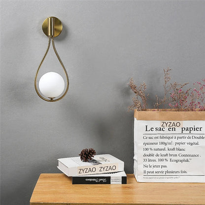 ZenithGlass - Metal glass ball wall light lamp