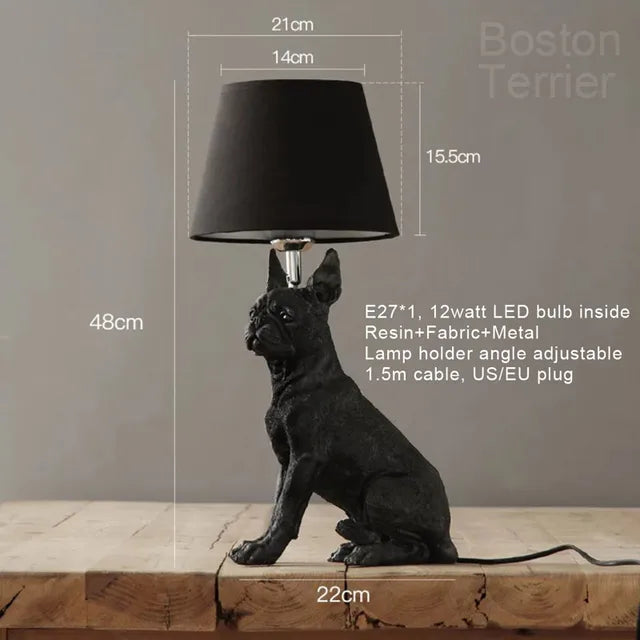 PupElegance - Art Deco Dog Table Lamp