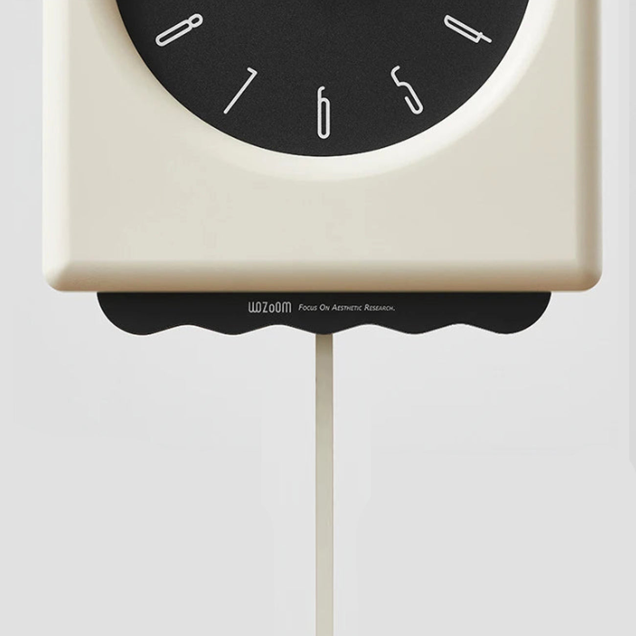 Modern Arch with Wavy Design Pendulum Clock