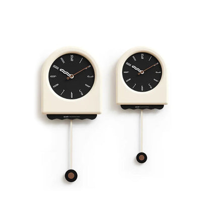 Modern Arch with Wavy Design Pendulum Clock