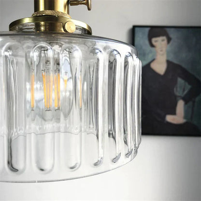 Stunning Cylinder Glass Pendant Light