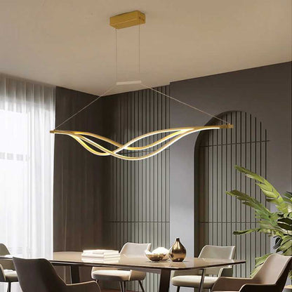 Modern LED Curved Pendant Light