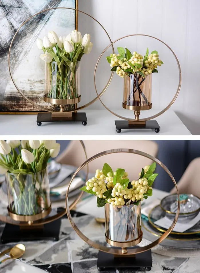 Moon Brass Vase/Candleholder