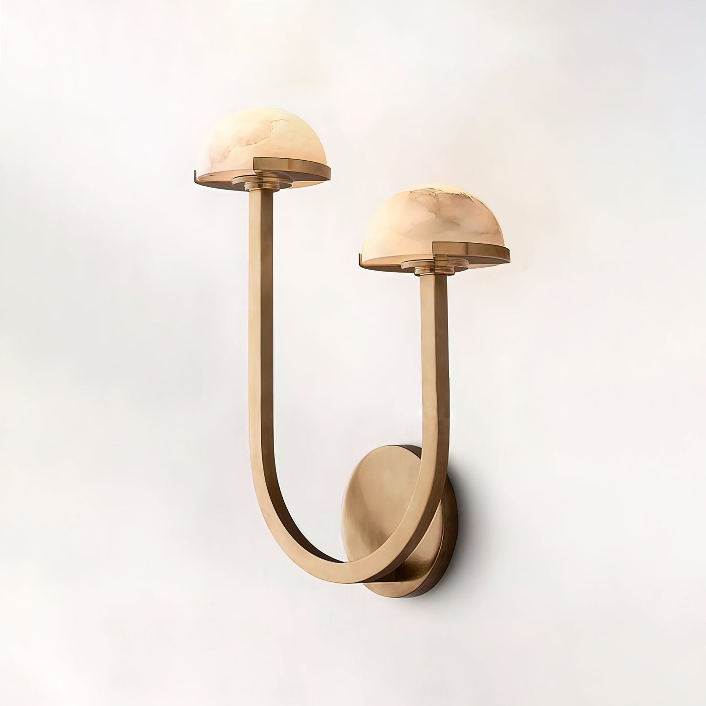 MushroomGlow - Natural Alabaster Lighting wall lamp