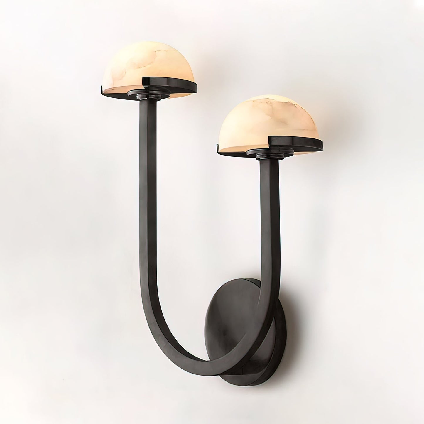 MushroomGlow - Natural Alabaster Lighting wall lamp