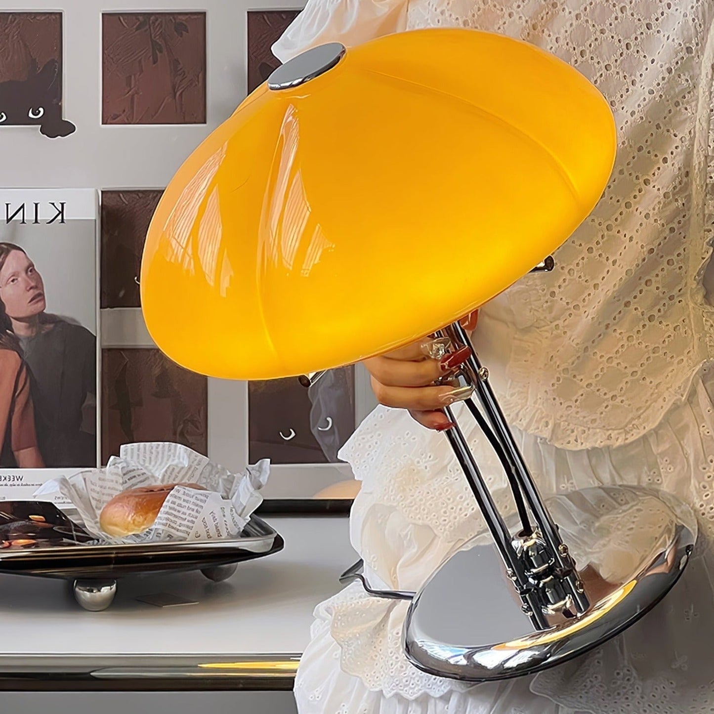 Mushroom Bauhaus Table Lamp