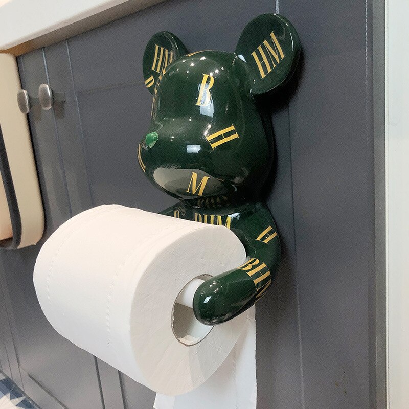 BHM Bear Toilet Roll Holder