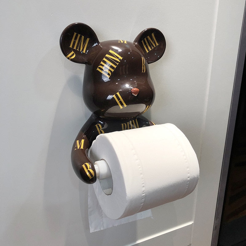 BHM Bear Toilet Roll Holder