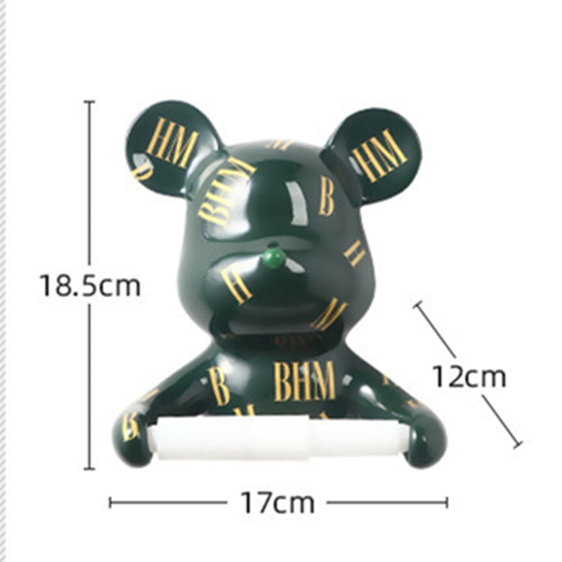 BHM Bear Toilet Roll Holder