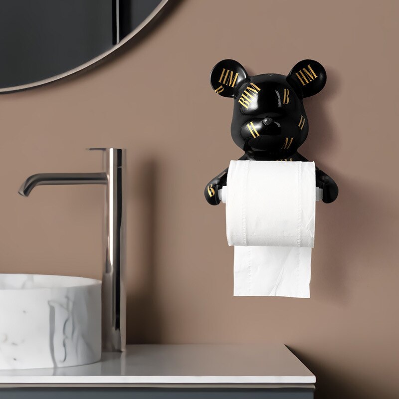 BHM Bear Toilet Roll Holder