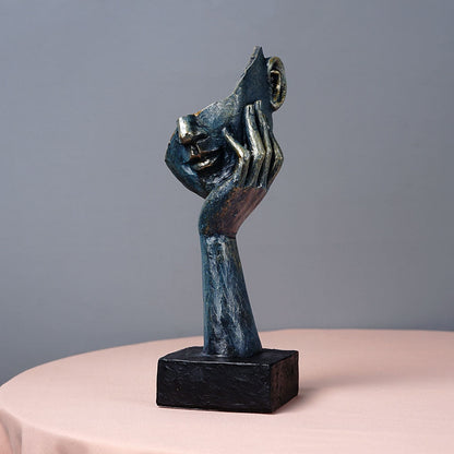 Abstract Retro Thinker Sculpture