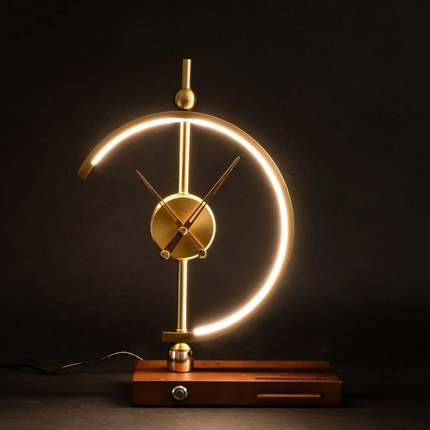 Khonsu Clock Lamp with Wireless Charging