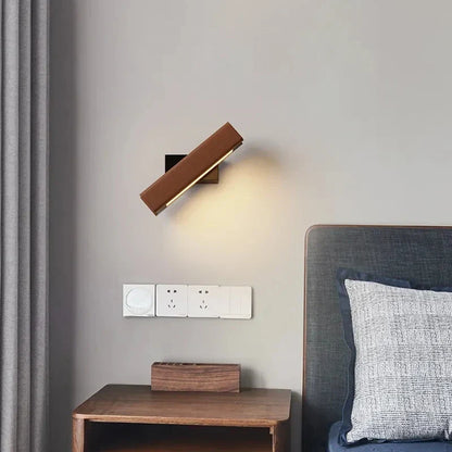 WoodGlow - LED wooden bedroom wall light