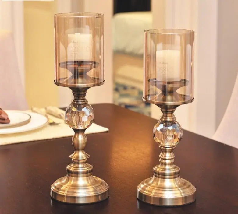 Nora Crystal Candle Holders