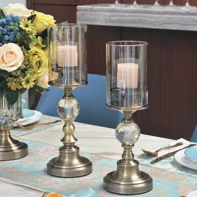 Nora Crystal Candle Holders