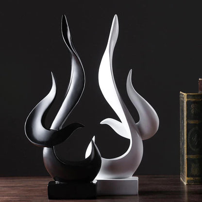 Abstract Torch Statue