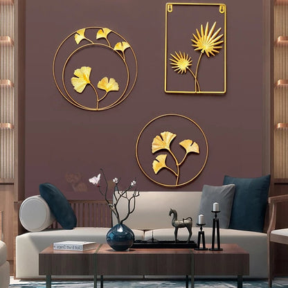 Golden Leaf Wall Decor