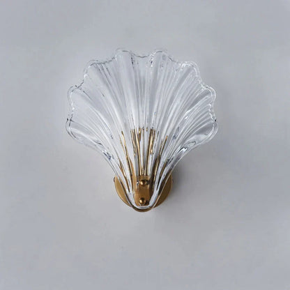 CoralGlimmer - Shell Shaped Glass Wall Lamp