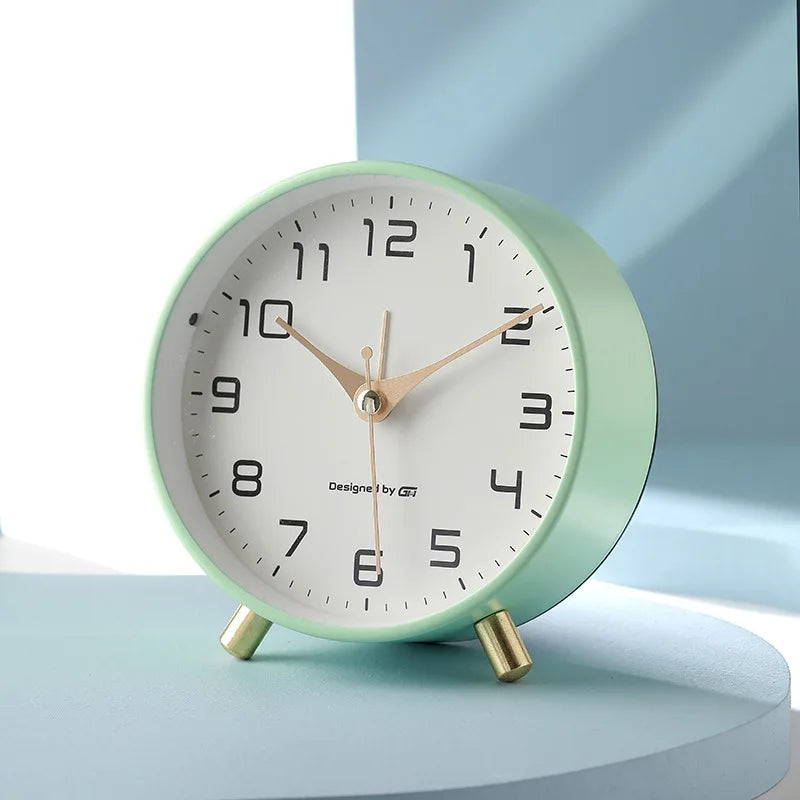 Modern Scandinavian Silent Table Clock