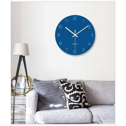 Nordic Minimalist Wall Clock - Bold Hands for Easy Visibility