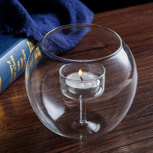 Deluxe Glass Candle Holder