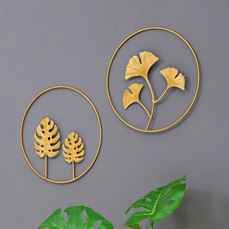 Golden Leaf Wall Decor