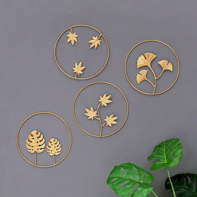 Golden Leaf Wall Decor