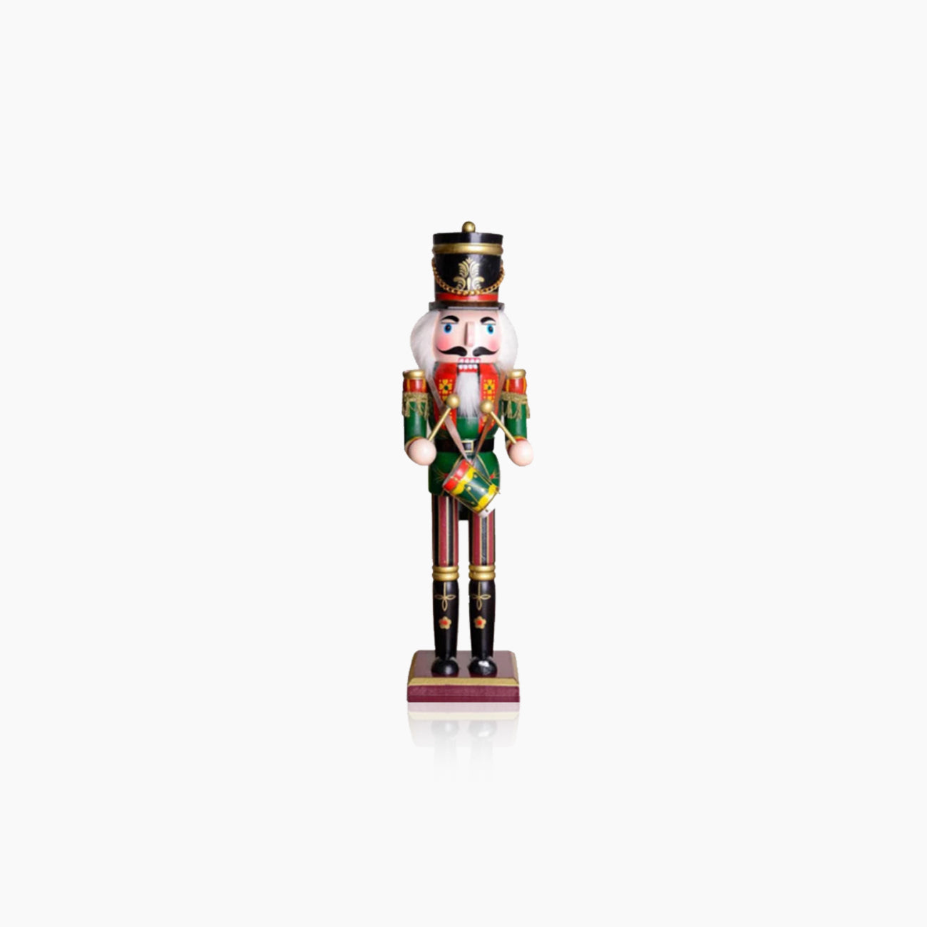 Wooden Nutcracker Hand-Crafted Puppet Military Band