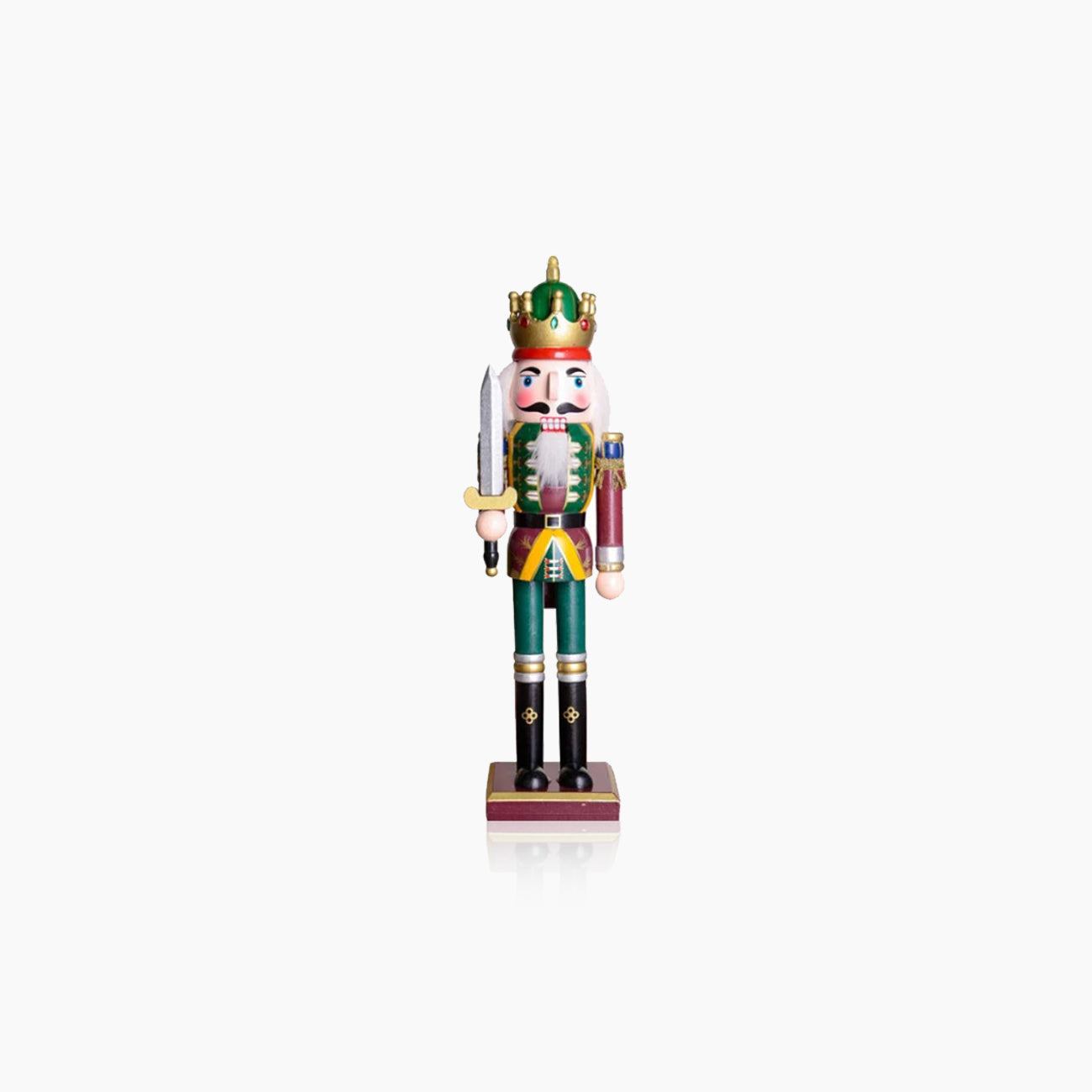 Wooden Nutcracker Hand-Crafted Puppet Military Band