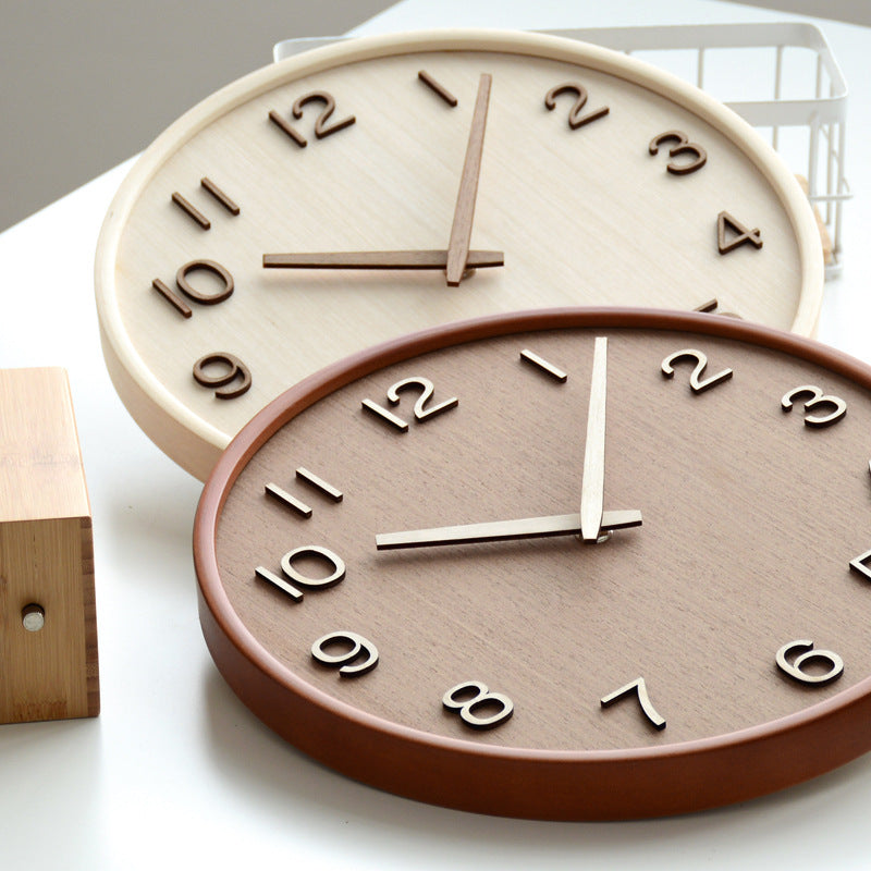 GlowWood - Stylish wooden wall clock for your home