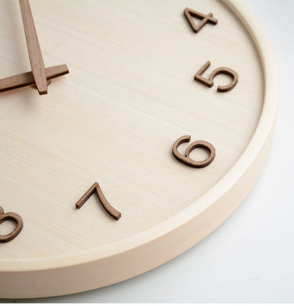 GlowWood - Stylish wooden wall clock for your home