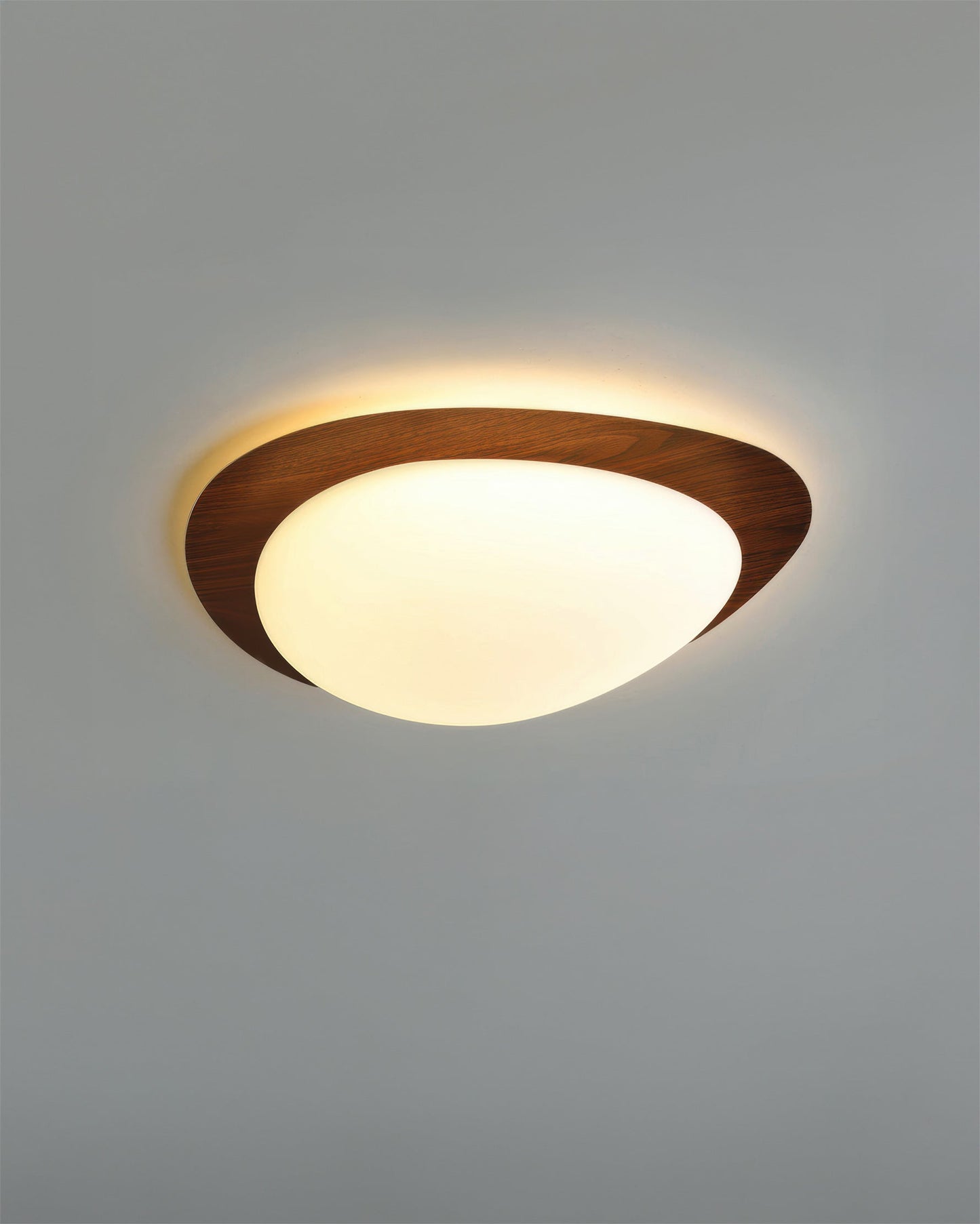 Scandinavian Pebble Wood Grain Ceiling Light lamp