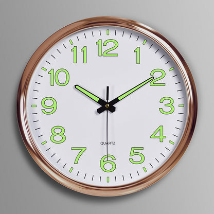 LightSilence - Silent Classroom Wall Clock with LED Lighting 12 Inch