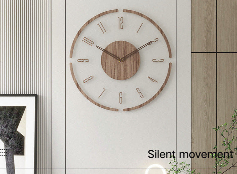 TimeWood - Nordic Quiet Solid Wood Wall Wall 14 Zoll