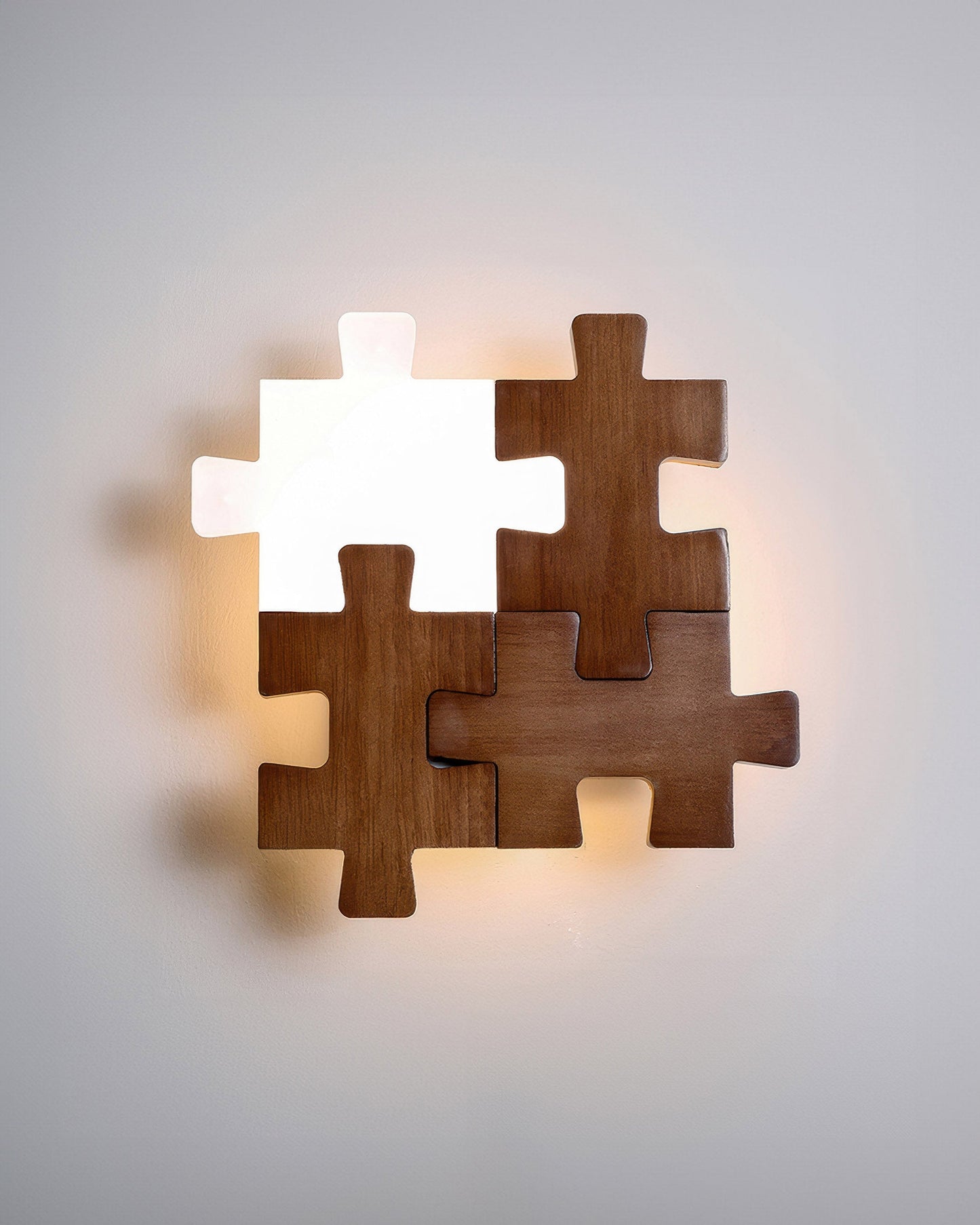 Nordic Wood Puzzles Light LED Wall Sconce Lamp