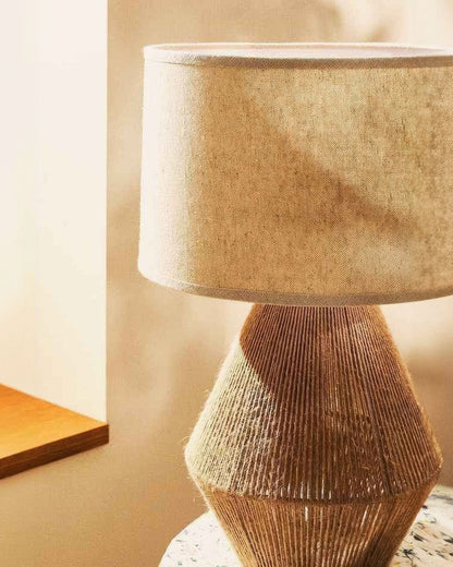 Handwoven Hemp Desk Lamp