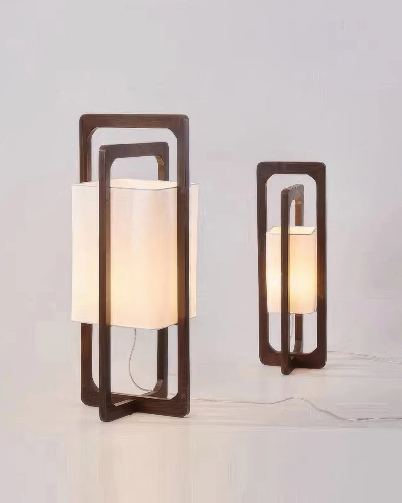 Japanese Wooden Floor Lamp Retro Zen