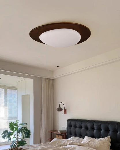 Scandinavian Pebble Wood Grain Ceiling Light lamp