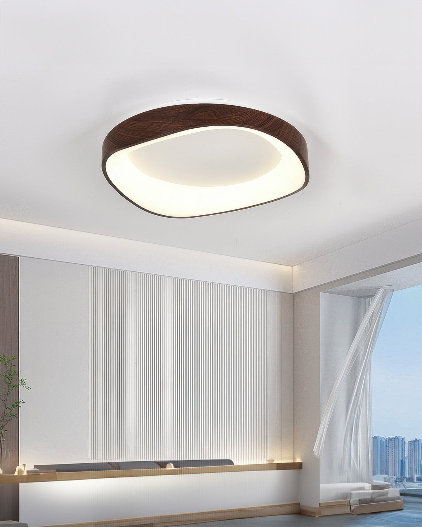 Nordic Artistic Wood Grain Ceiling Light lamp